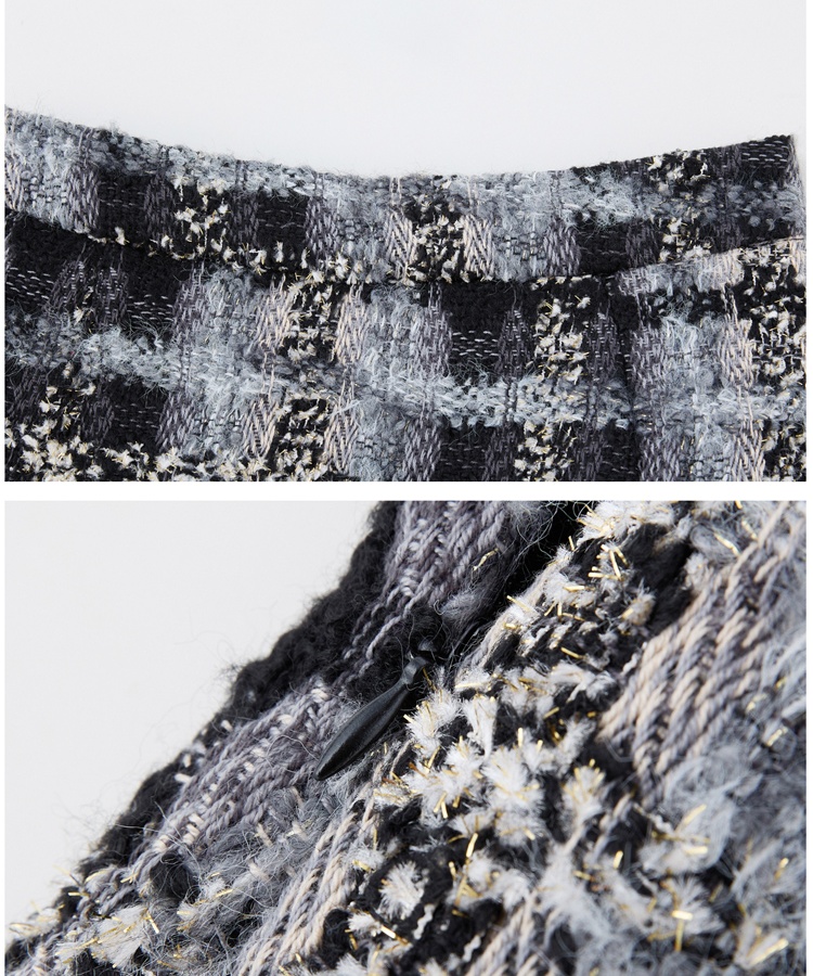 Wool with corsage coat duck down winter skirt a set