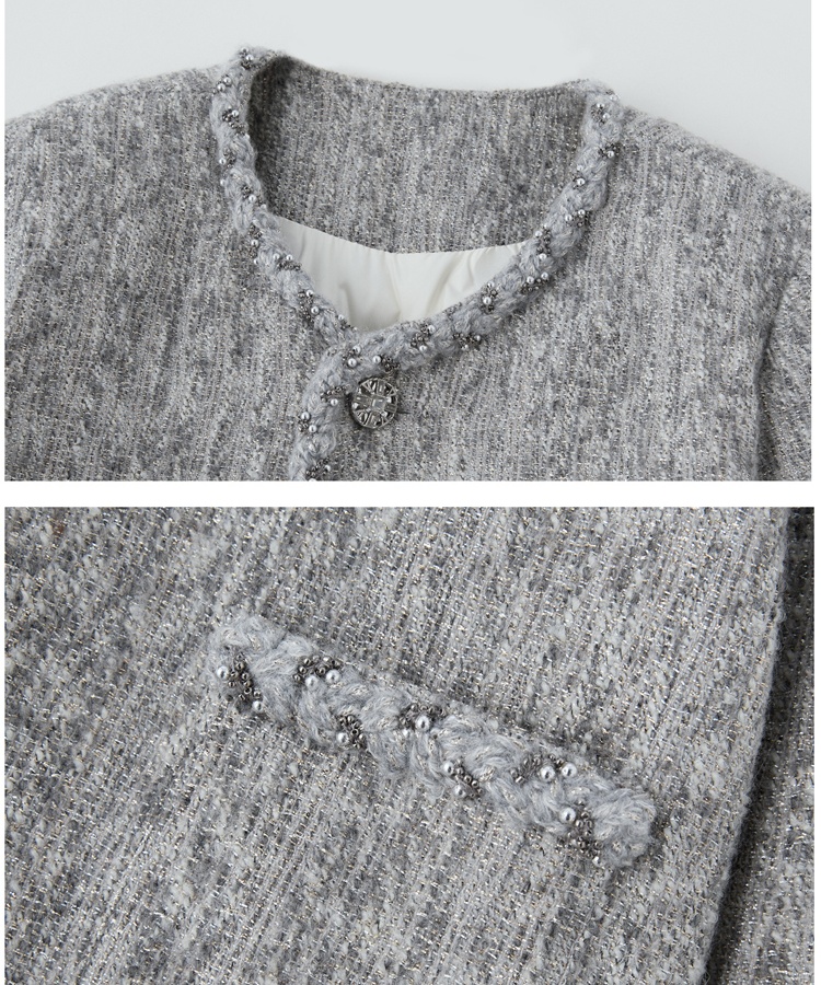 Down coarse flower chanelstyle duck down liangsi coat