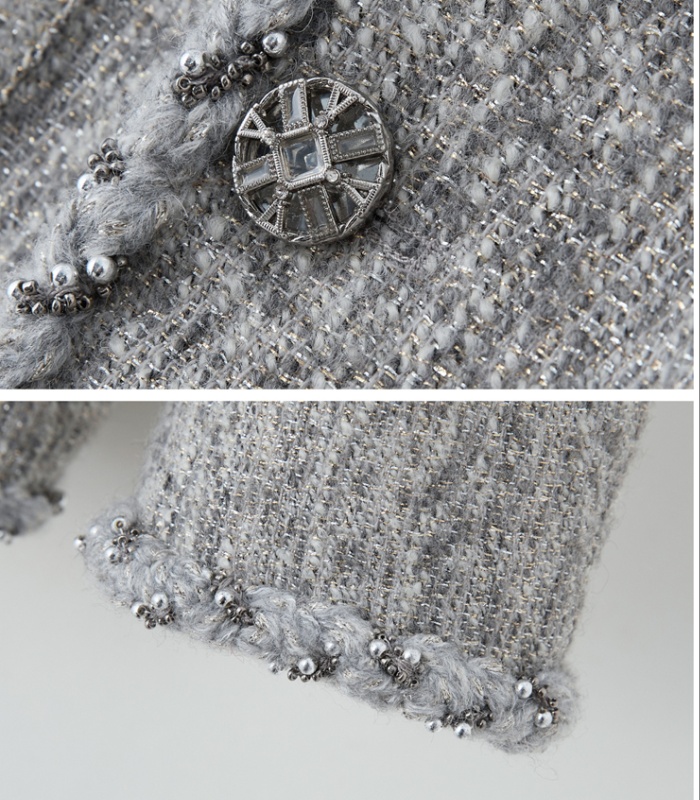 Down coarse flower chanelstyle duck down liangsi coat