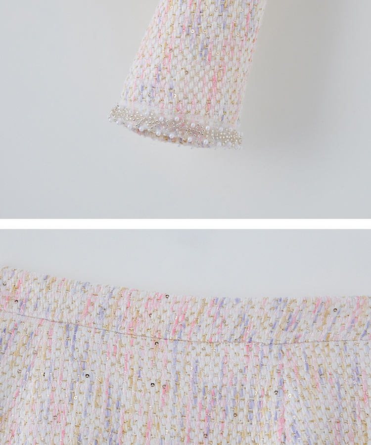 Autumn coat chanelstyle skirt 2pcs set