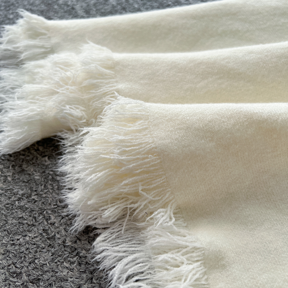 Tassels splice tops temperament skirt 2pcs set for women