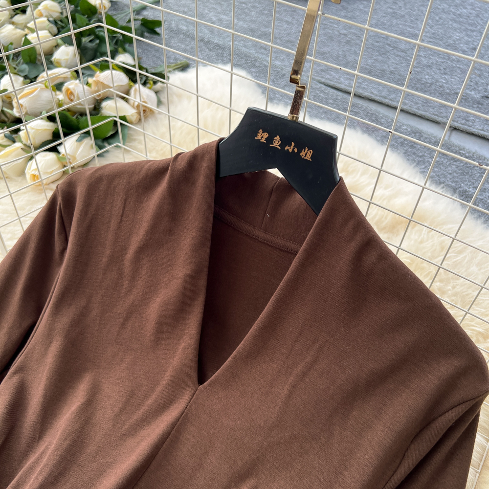 Bandage splice dress inside the ride long dress for women