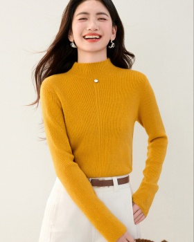 Half high collar autumn and winter sweater pullover tops