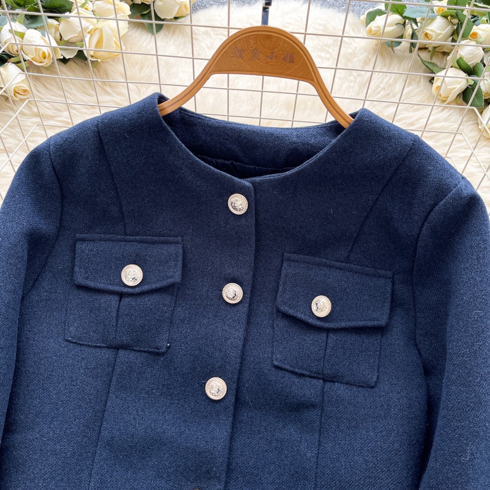 Short Western style coat chanelstyle pleated skirt