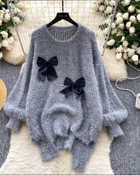 Loose lazy irregular long sleeve sweater