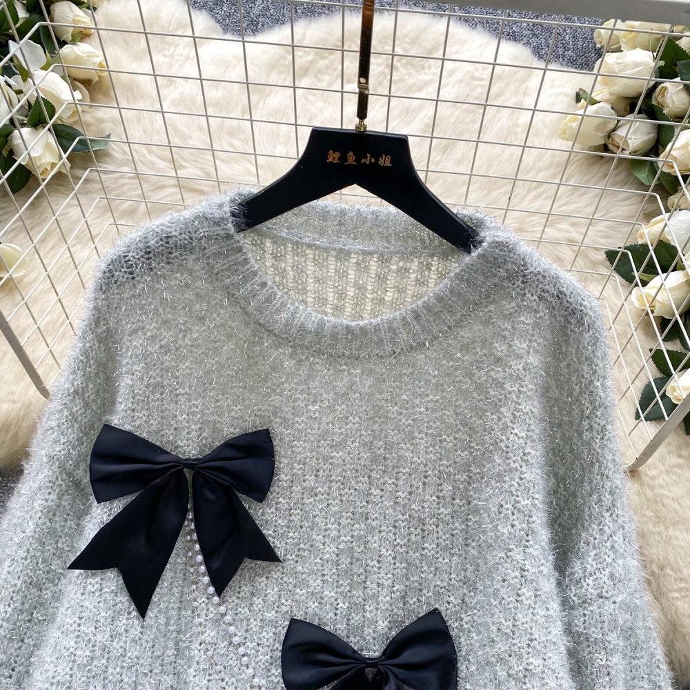 Loose lazy irregular long sleeve sweater