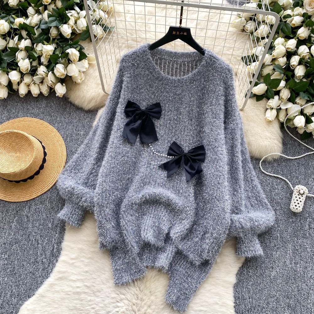 Loose lazy irregular long sleeve sweater