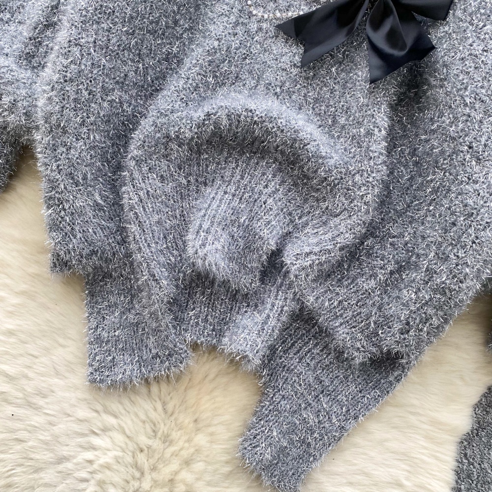 Loose lazy irregular long sleeve sweater