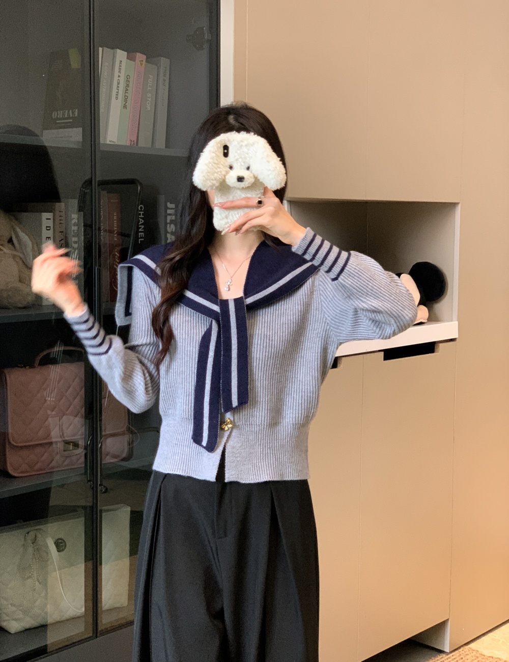 Korean style sweater autumn and winter shawl for women