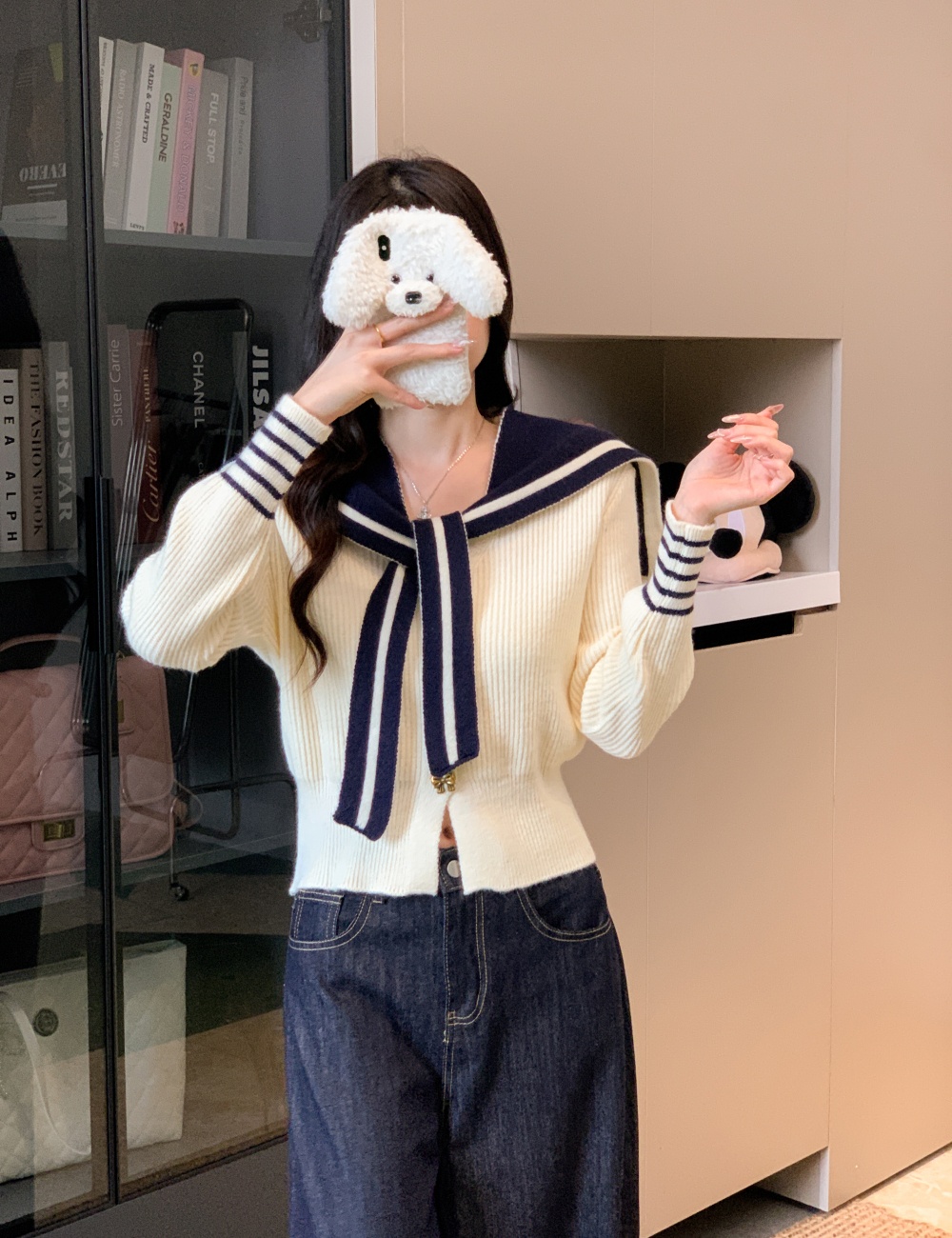 Korean style sweater autumn and winter shawl for women