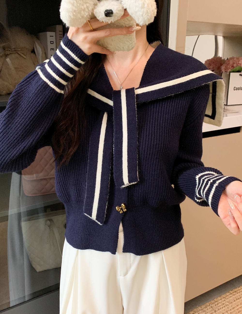 Korean style sweater autumn and winter shawl for women