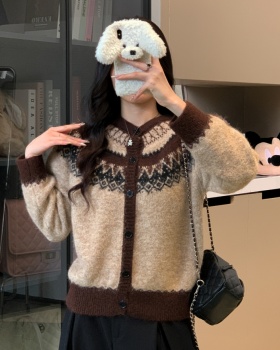 All-match autumn and winter cardigan unique tops