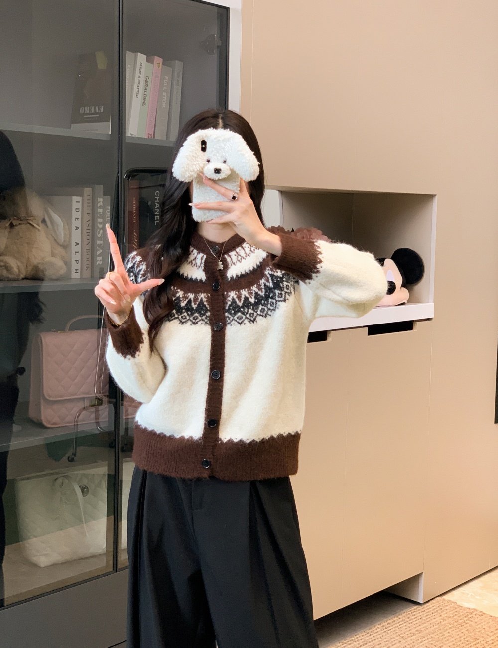 All-match autumn and winter cardigan unique tops