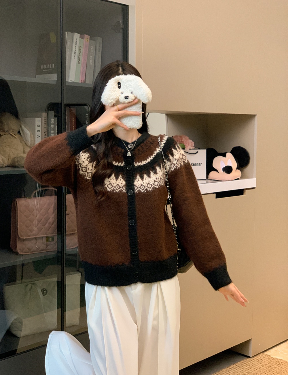 All-match autumn and winter cardigan unique tops