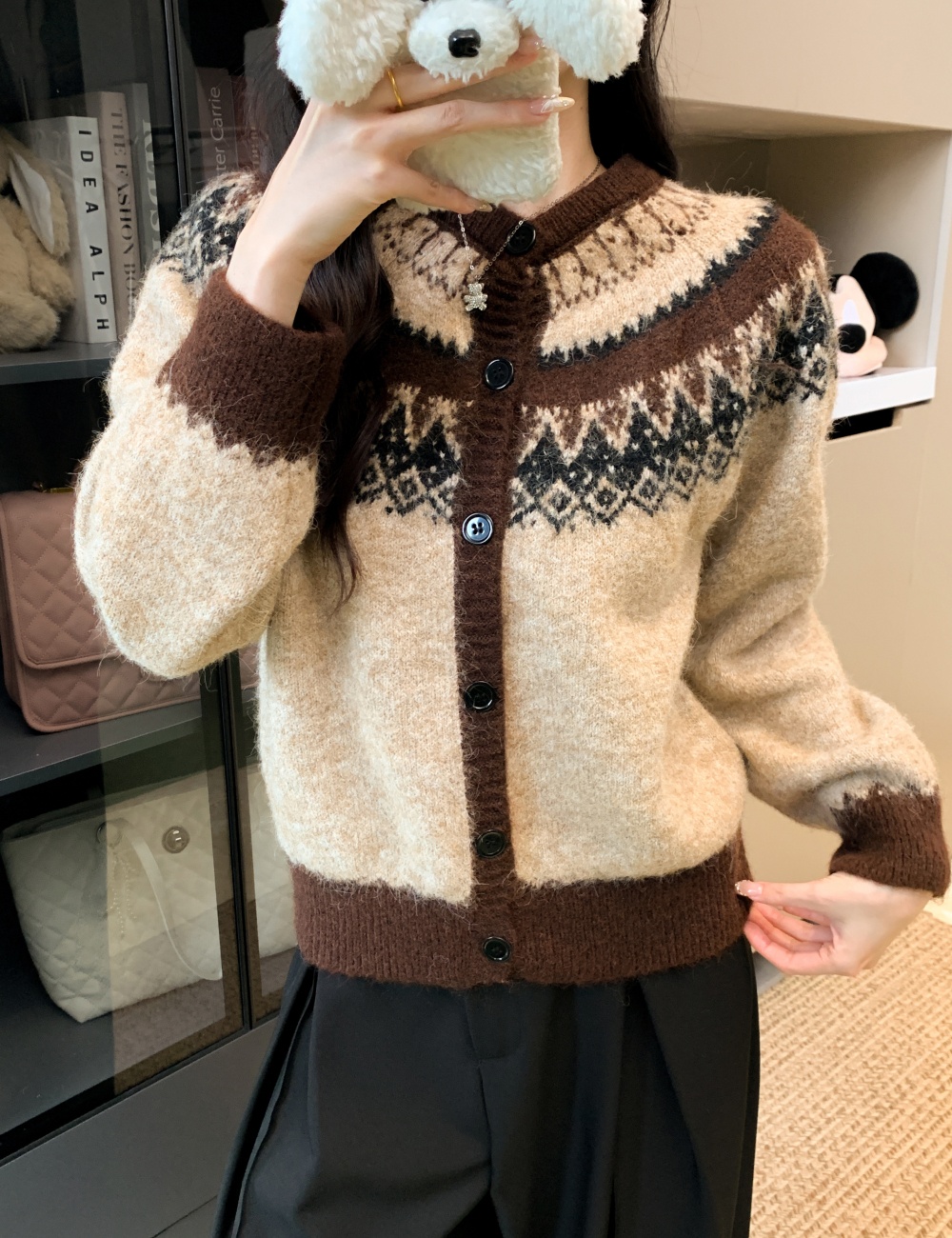 All-match autumn and winter cardigan unique tops