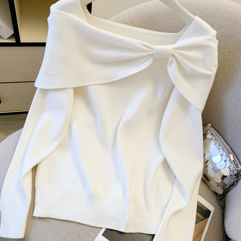 Wears outside temperament sweater all-match tops for women