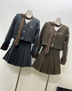 Light luxury business suit short skirt 3pcs set