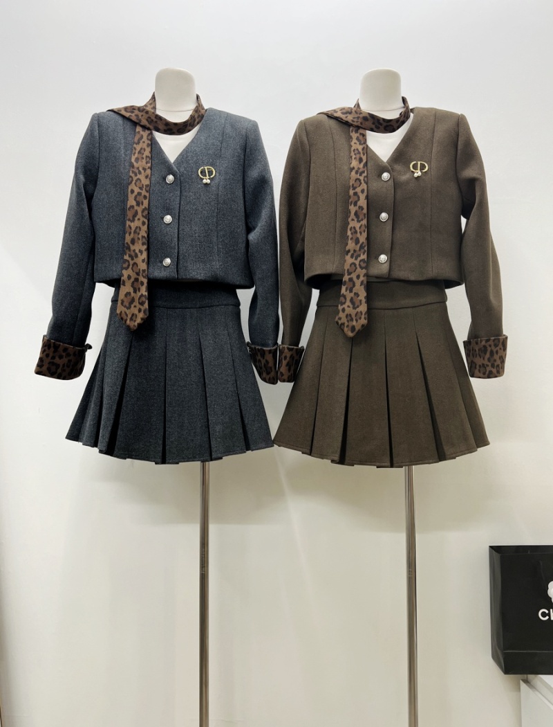 Light luxury business suit short skirt 3pcs set