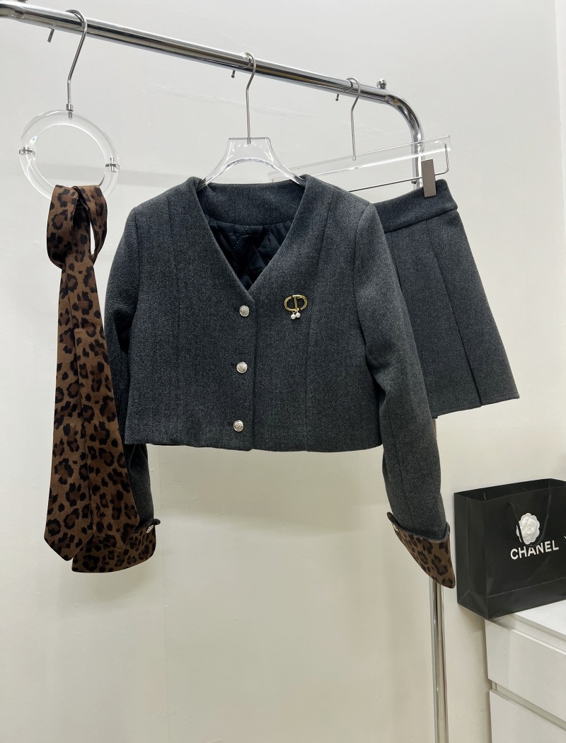 Light luxury business suit short skirt 3pcs set