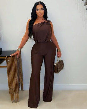 Fashion sleeveless Casual jumpsuit for women