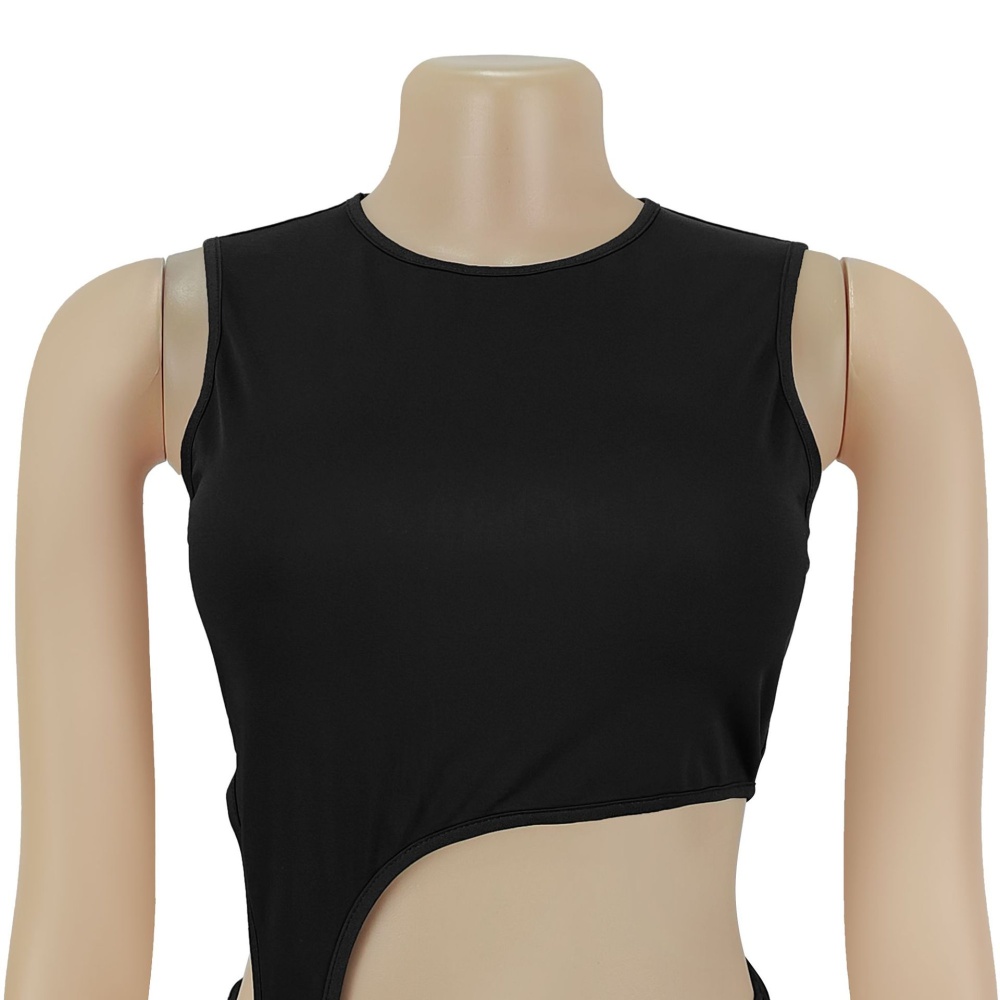 Sleeveless sexy fashion navel European style dress for women