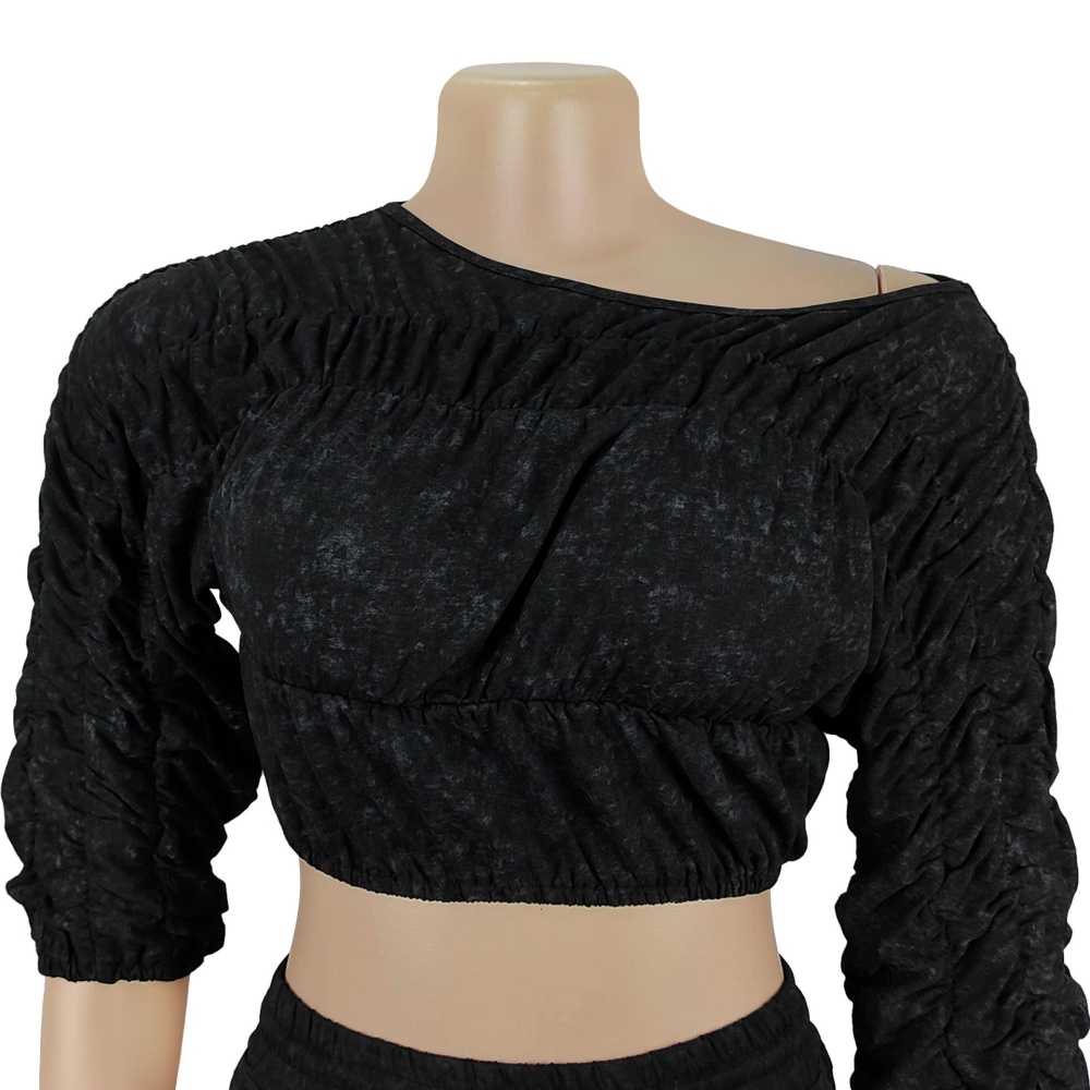 Casual tops long pants 2pcs set for women