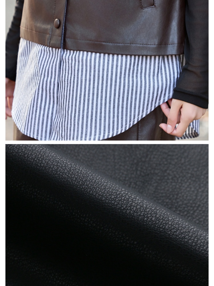 All-match Korean style autumn splice waistcoat for women