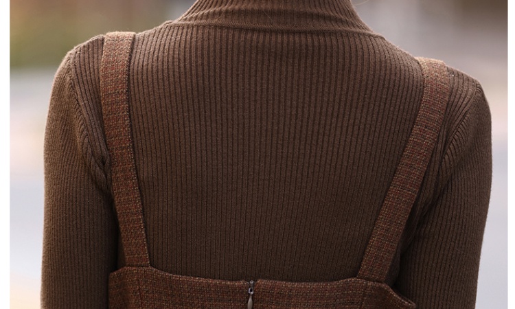 Bottoming dress slim long dress 2pcs set for women