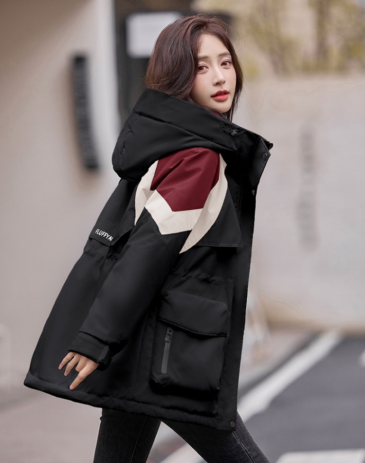 Duck down pinched waist down coat thermal fashion coat