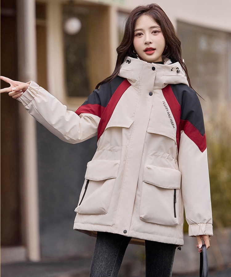 Duck down pinched waist down coat thermal fashion coat