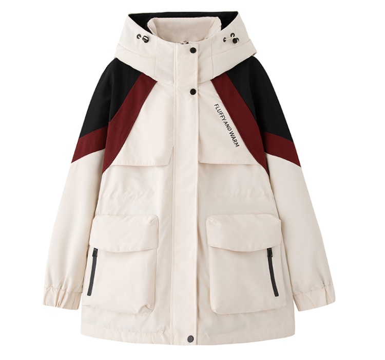 Duck down pinched waist down coat thermal fashion coat