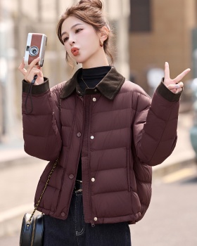 Thin duck down winter down coat light short coat