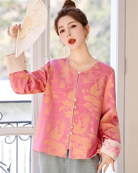 Chanelstyle fashion jacket Western style tops for women