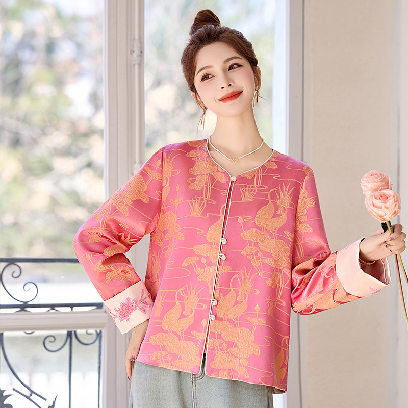 Chanelstyle fashion jacket Western style tops for women