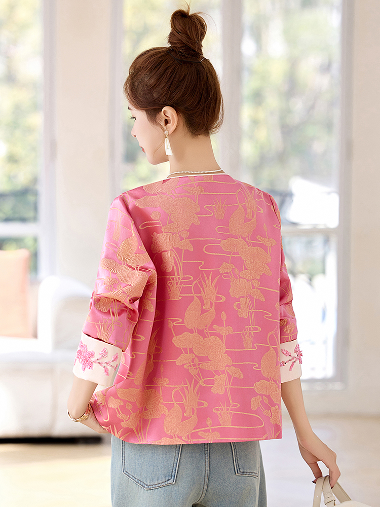 Chanelstyle fashion jacket Western style tops for women