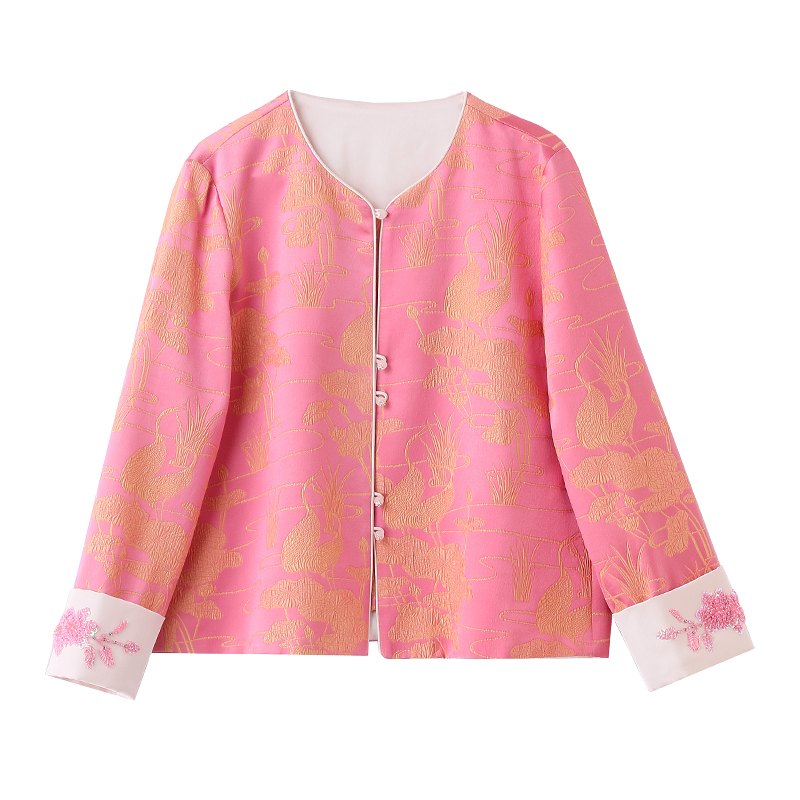 Chanelstyle fashion jacket Western style tops for women