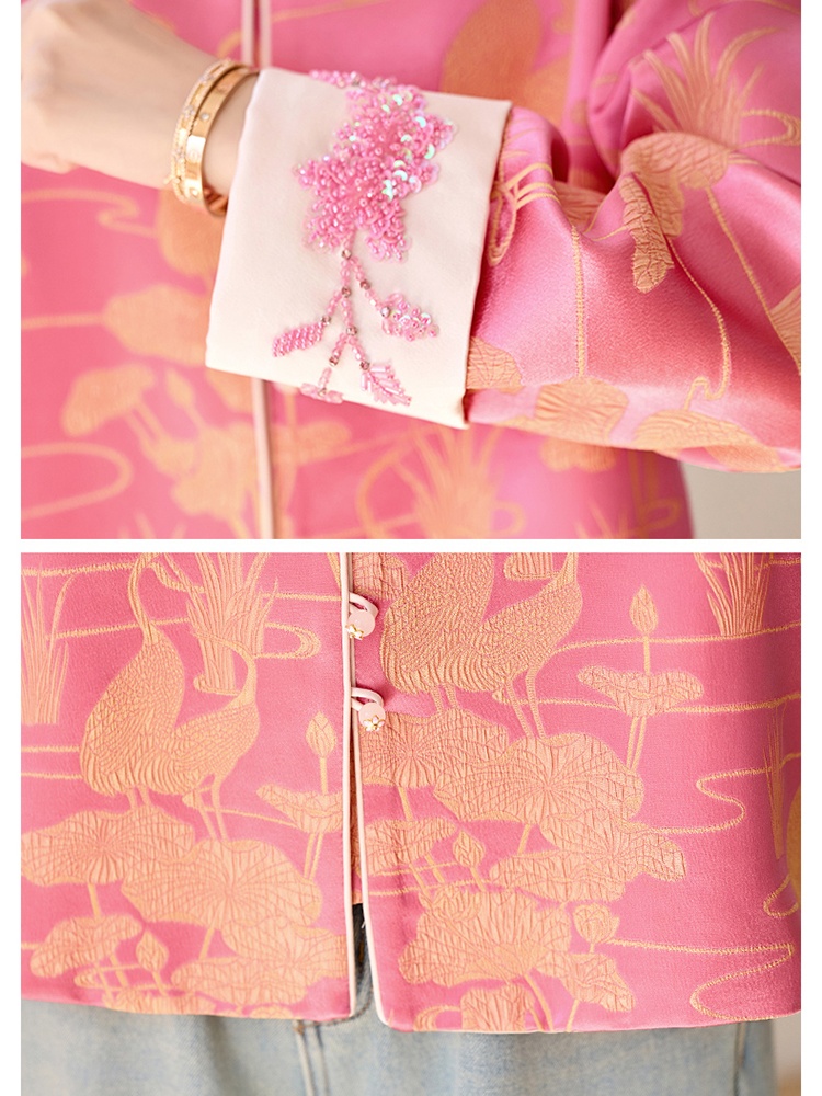 Chanelstyle fashion jacket Western style tops for women