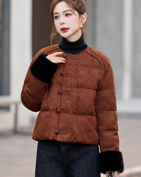 Short down coat winter bread clothing for women
