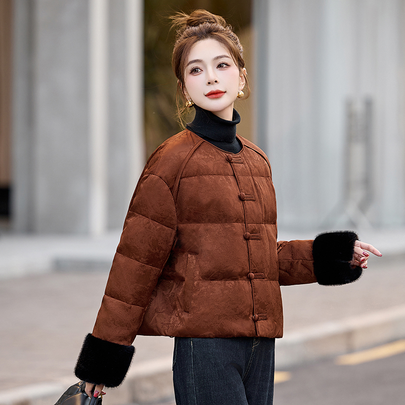 Short down coat winter bread clothing for women