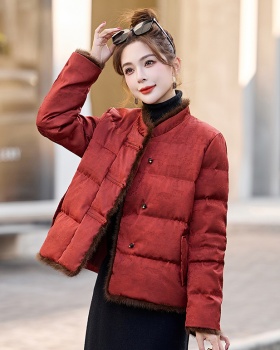 Chinese style coat down coat for women