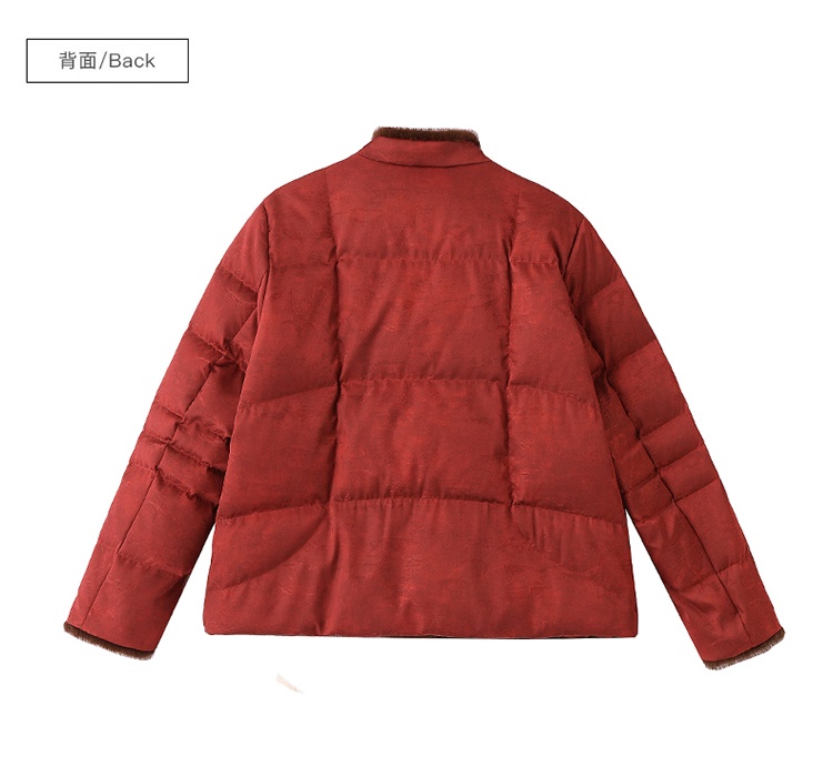 Chinese style coat down coat for women