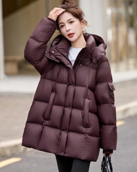 Duck down long winter coat