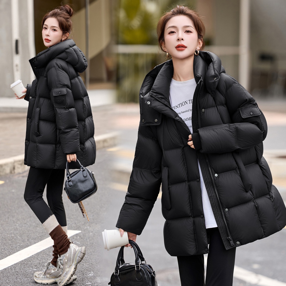 Duck down long winter coat