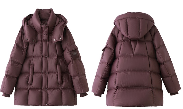 Duck down long winter coat