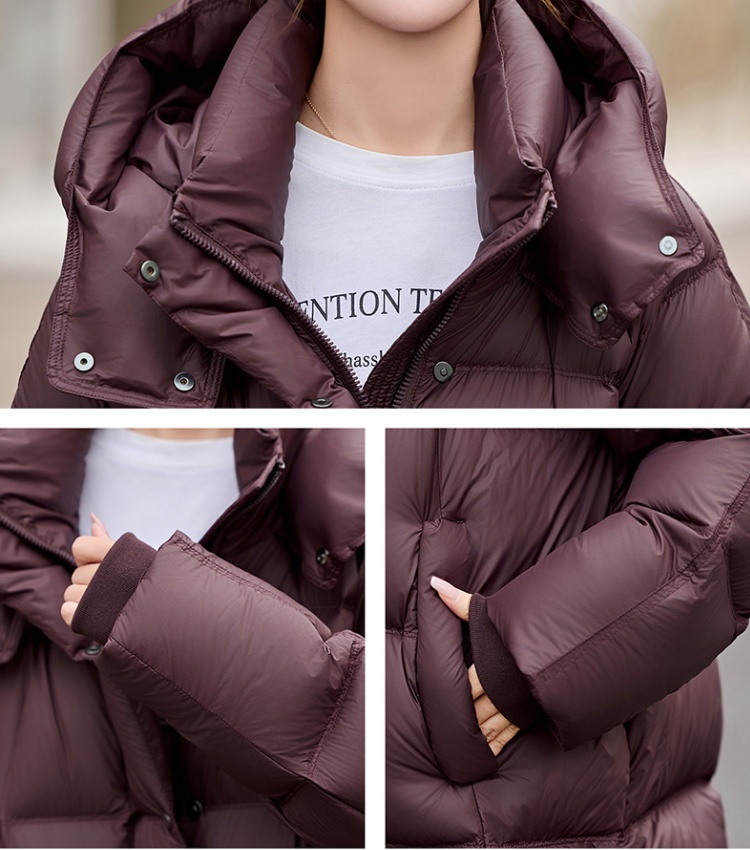 Duck down long winter coat