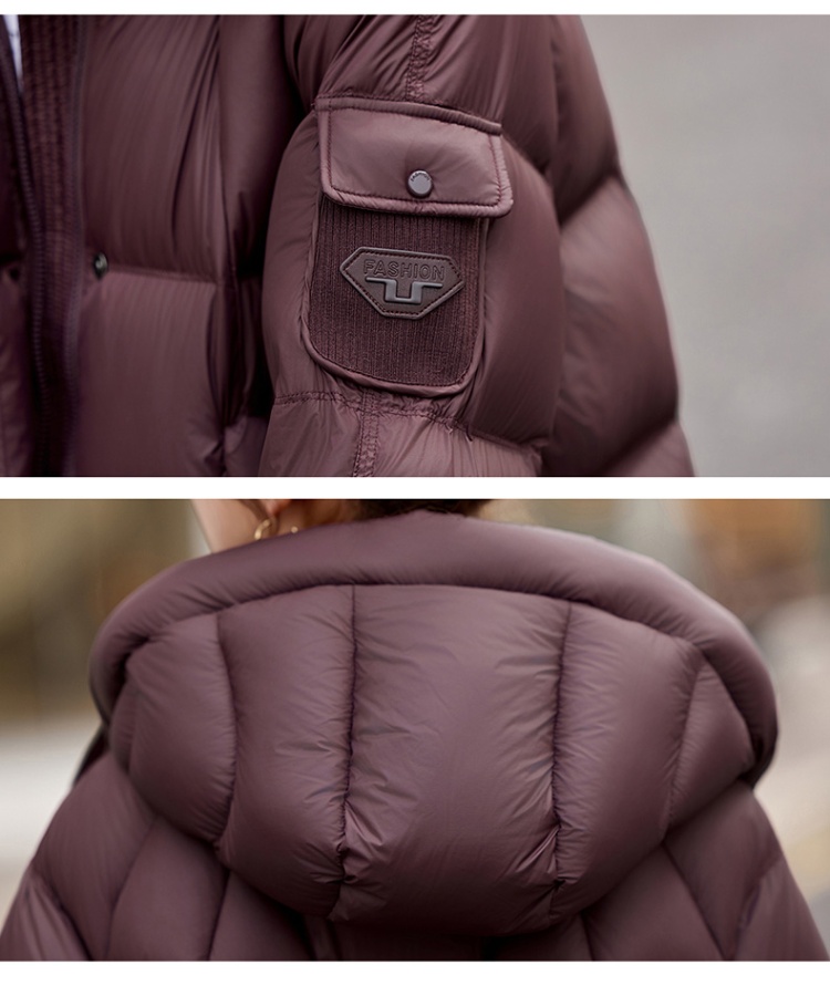 Duck down long winter coat