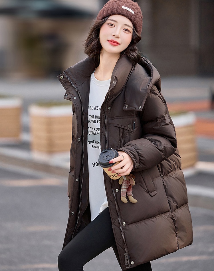 Winter down long Casual thermal coat