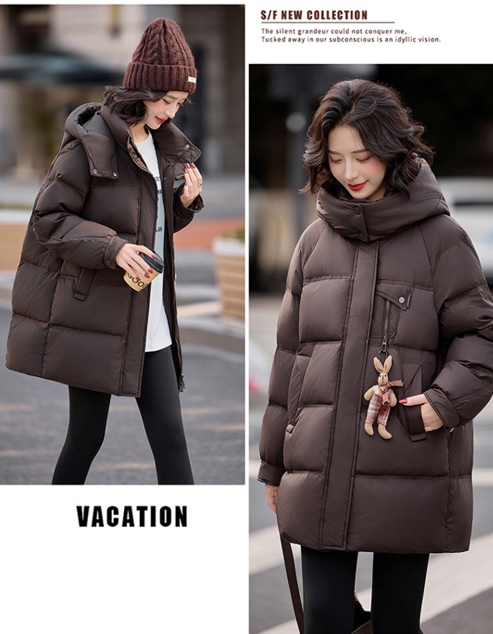 Winter down long Casual thermal coat