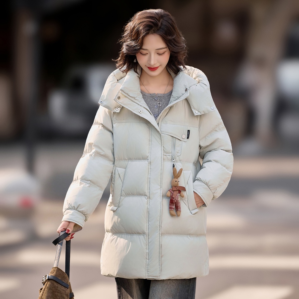 Winter down long Casual thermal coat