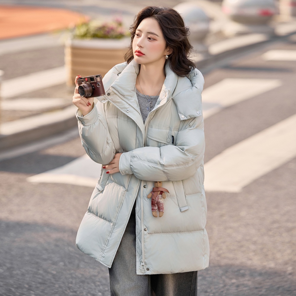 Winter down long Casual thermal coat